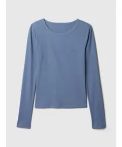 GAP 長袖リブ編み クルーネック Tシャツ