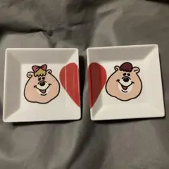皿セット w♥c ダブルシー ノベルティ　クマタン