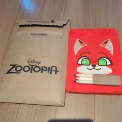 【シンガポール航空】ズートピア シール付ノート