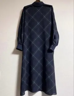 THE RERACS ザリラクス　22aw シアー　変形　チェックワンピースのサムネイル