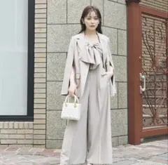 lilian caratフロントリボンデザインオールインワン