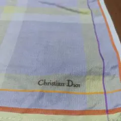 Christian Dior ハンカチ チェック柄 パープル系のサムネイル