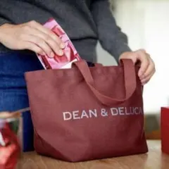 DEAN & DELUCA チャリティートートバッグ　レッドビーンズ　Sサイズ