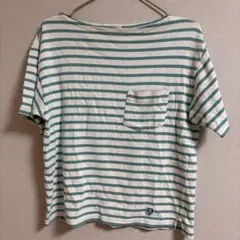 ORCIVAL 半袖ボーダーTシャツ ポケット付き