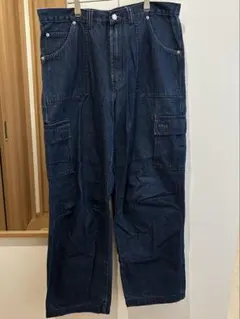 Armani jeans 90s カーゴデニムパンツ 立体裁断のサムネイル