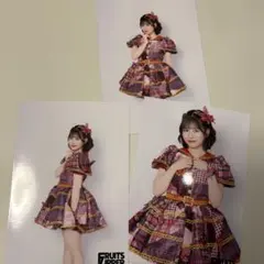 FRUITS ZIPPER/月足天音/生写真/3枚セット