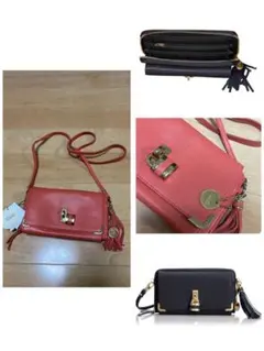 新品Riletto リレットショルダー付き2WAYウォレットバッグ　14850円のサムネイル