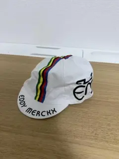 EDDY MERCKX サイクルキャップ ホワイト