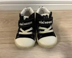 Miki House キッズスニーカー ブラック/ホワイト