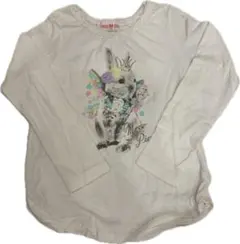 9❤️mezzo piano❤️ ウサギプリント Tシャツ 130