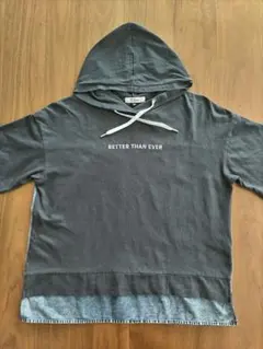 PINKlatte フード付きTシャツ XS グレー 150cm