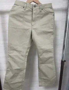 美品 クロコダイル ベージュ チノパン