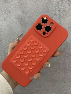 【SHEIN】iPhone14 吸盤付きシリコンケース レッドのサムネイル