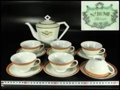リチャードジノリ パレルモ ポットクリーマーシュガーポット3点 トリオ6客セット リチャードジノリ パレルモ ポットクリーマーシュガーポット3点 トリオ