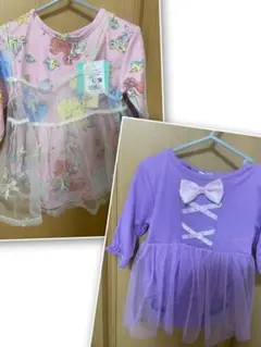 新品未使用 ディズニープリンセス ロンパース 70-80