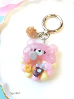 New♡　いちごドーナツくまさん　チャーム
