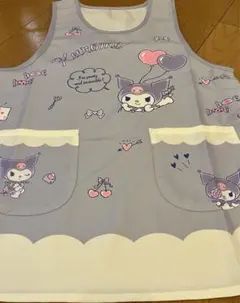 新品未使用タグ付き☆エプロン　サンリオ　クロミ　M-L パープル