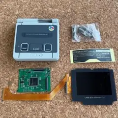ゲームボーイアドバンスSP　ＩＰＳ液晶カスタムキット + 換装用シェル