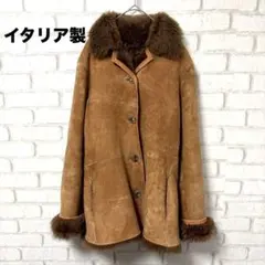 Aspel ムートンコート L イタリア製 毛皮 ヴィンテージ