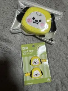 BT21 チミー 前髪クリップ ボディースポンジ