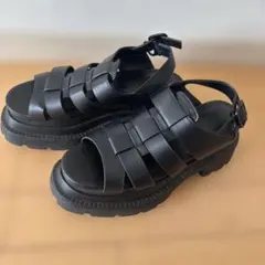 JEANASIS 厚底 グルカサンダル ブラックのサムネイル
