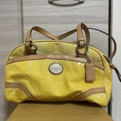 COACH イエロー ハンドバッグ
