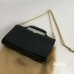 レア✨コーチ レザー ステッチ スクエア ワンショルダーバッグ 