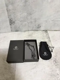 新品未使用】BANDEL ネックレス ブラック 65cm 専用ポーチ・箱付きのサムネイル