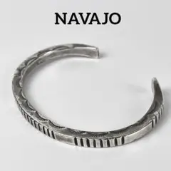 NAVAJO delbert vandever スタンプワークシルバーバングル DELBERT VANDEVER デルバート バンデバー / スタンプワーク
