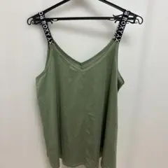 ROXY オリーブグリーン Vネック ヨガウェア