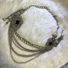 【美品】チェーンベルト　y2k シルバー　アンティーク　ヴィンテージ