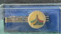 長野オリンピック　ゴールド ストライプ ネクタイピン ケース付き