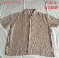 フリーサイズ　Fafatt　シャツ　オープンカラー　開襟シャツ　ピンク　匿名配送のサムネイル