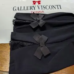 美品日本製ビスコンティ黒リボンレース付きパンツ3のサムネイル