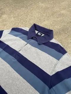 90's Stussy 青タグ ステューシー ボーダー ラガーシャツ 長袖