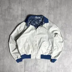 【80s vintage】リバーシブル　スイングトップ　総柄　短丈　ハイネックのサムネイル