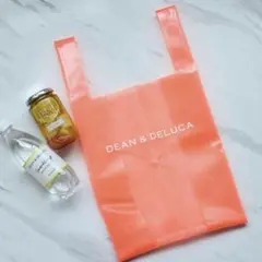 DEAN & DELUCA ショッピング バッグコーラルオレンジ新品未開封正規品