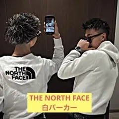 THE NORTH FACE ノースフェイス 白パーカー M