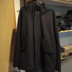 GU ブラック フード付きジャケット XL