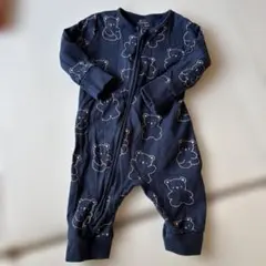 NEXT ネイビー クマ柄ロンパース　68cm