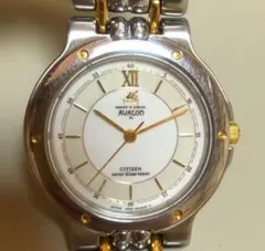 新電池】CITIZEN シチズン☆アバロン 腕時計 メンズ クオーツ コンビ 