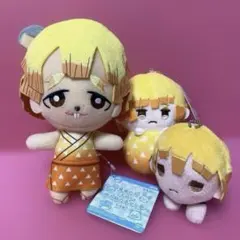 鬼滅の刃　善逸　マスコット3個セット マスコットキーチェーン