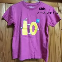 ノースフェイス　ロゴTシャツ　ピンク　140cm