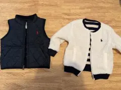 ポロラルフローレン　ベスト・ボアブルゾンセット