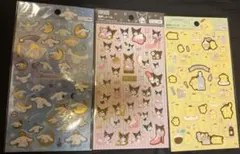 【新品未使用品】サンリオ ポムポムプリン クロミ シナモンロール シール