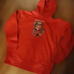 オレンジ起毛 パーカー ゆるダボ　ジュエティ　ヴィンテージ好きさん