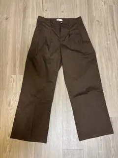 bonbon store ストライプ スラックス ブラウン M