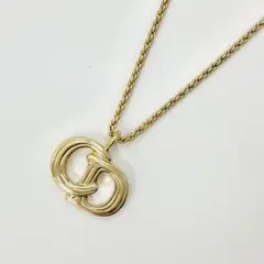 クリスチャンディオール ロゴ CD ビンテージ ネックレス ゴールド