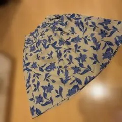 AGbyaquagirl Sサイズ花柄フレアひざ丈スカート ベージュ