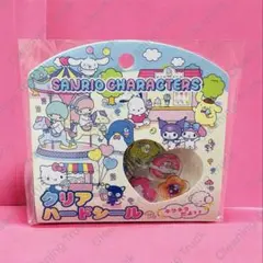 サンリオ　おはじきシール　クリアハードシール　ジョイフルワールド　平成レトロ